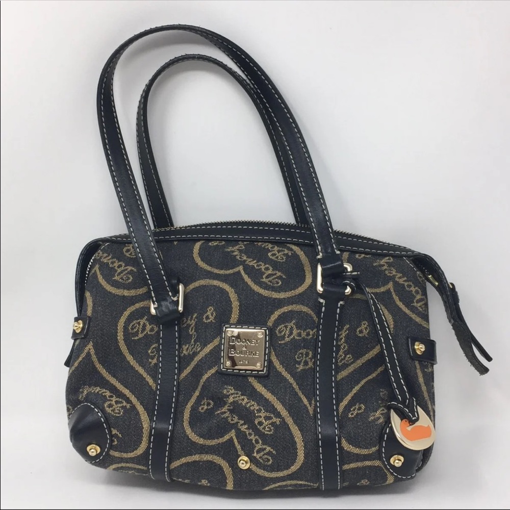Dooney & Bourke Denim Heart Purse Handbag